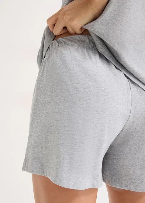 Kort pyjamas med knappsl&aring;, bonprix