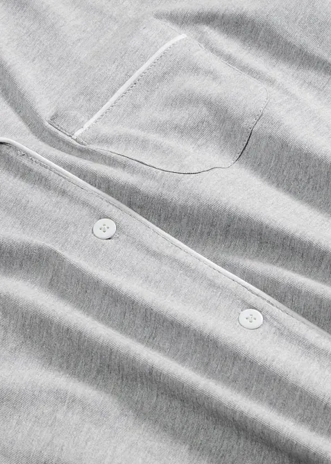 Kort pyjamas med knappsl&aring;, bonprix