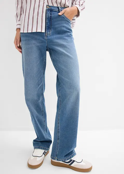 Straight jeans i Loose Fit med High Waist, bonprix