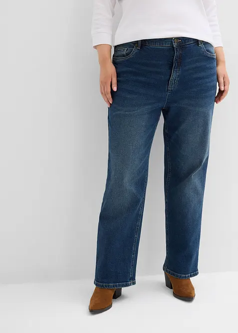 Straight jeans i Loose Fit med High Waist, bonprix