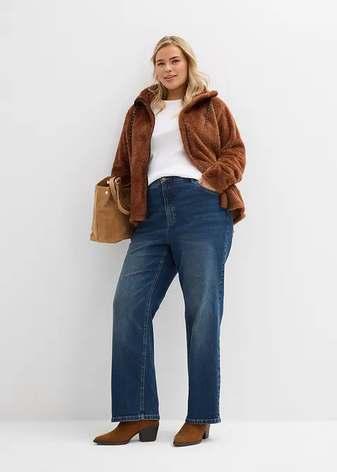 Straight jeans i Loose Fit med High Waist, bonprix