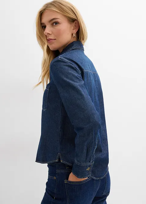 Jeanstunika med ekologisk bomull, bonprix