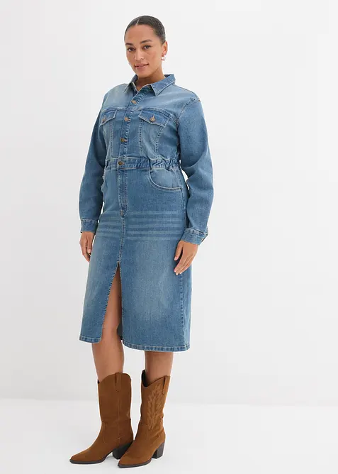 Jeanskl&auml;nning med ekologisk bomull, bonprix