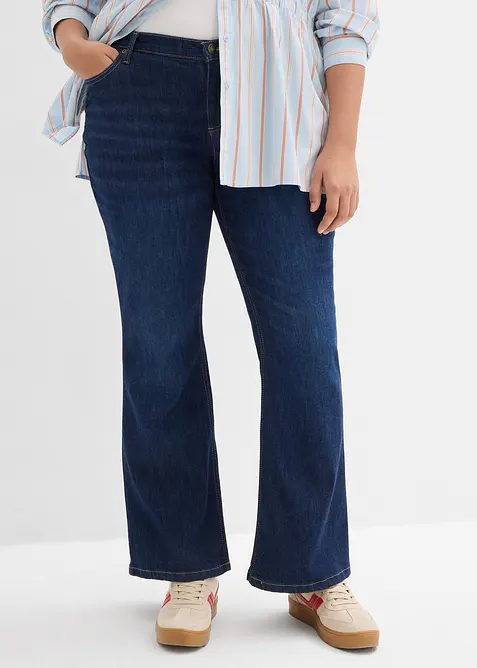 Jeans med flare, Mid Waist, bonprix