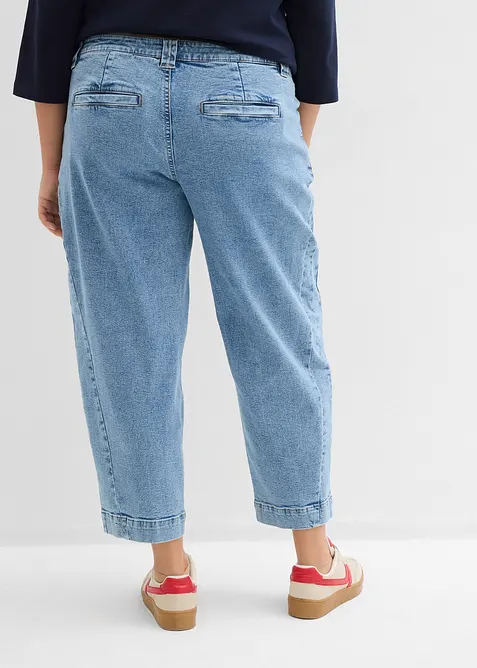 Barrel Jeans, Mid Waist, cropped, bonprix