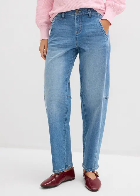 Barrel-jeans Mid Waist, bonprix