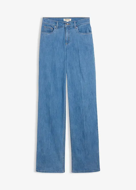 Loose Straight-Jeans Mid Waist, Full Length, bonprix