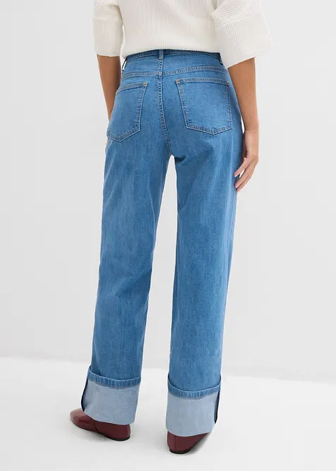 Loose Straight-Jeans Mid Waist, Full Length, bonprix