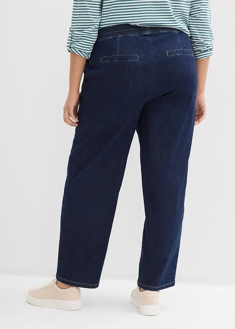 Barrel jeans Mid Waist, res&aring;rlinning, bonprix