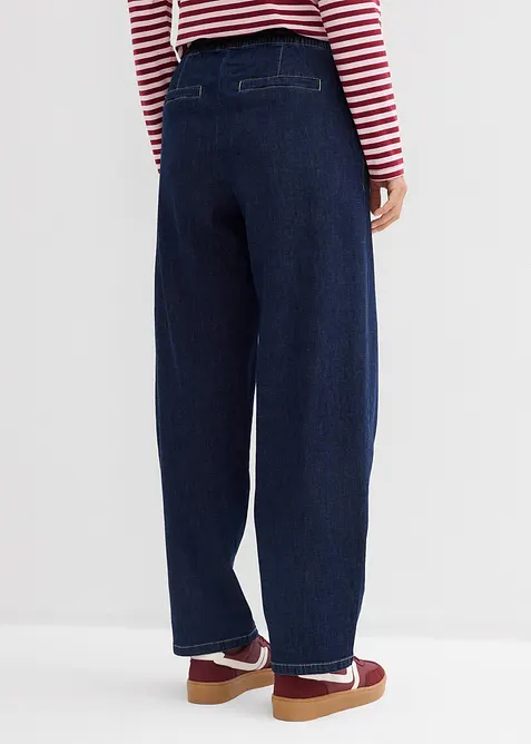 Barrel jeans Mid Waist, res&aring;rlinning, bonprix