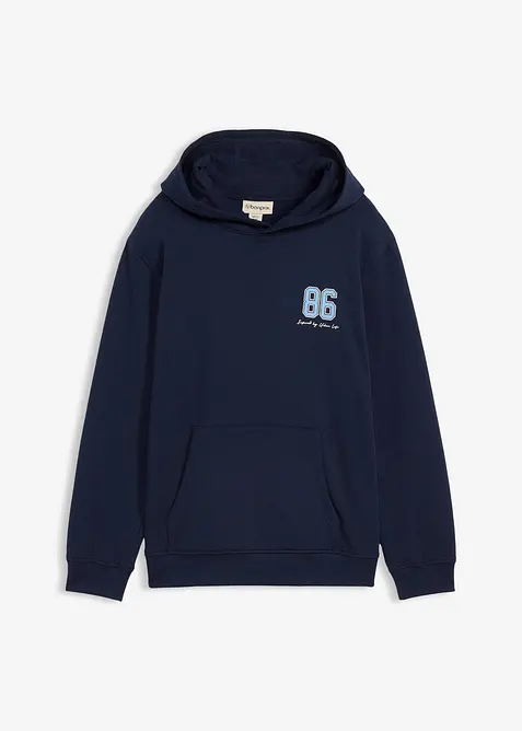 Hoodie av ekologisk bomull med stort ryggtryck, Loose Fit, bonprix