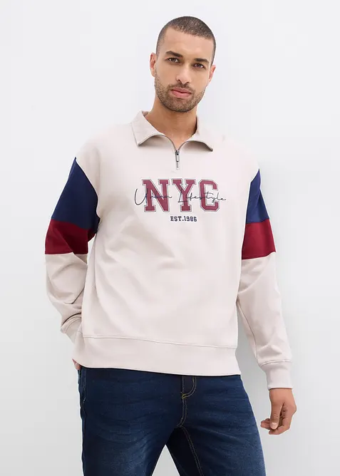 Sweatshirt av ekologisk bomull, Loose Fit, bonprix