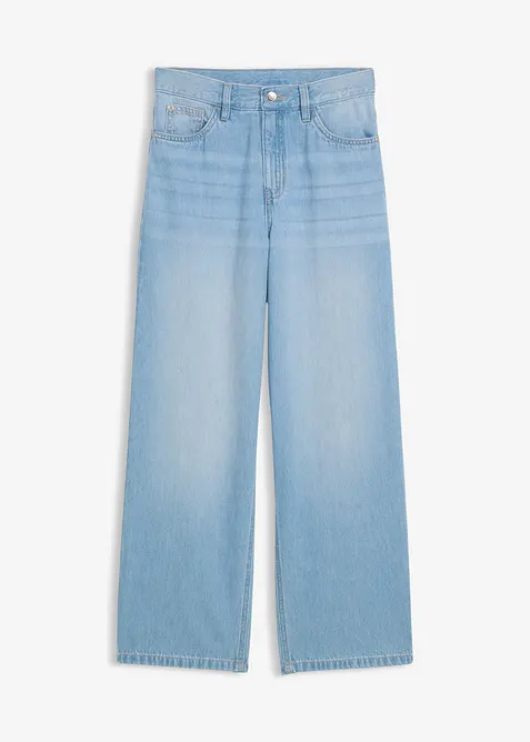Baggy jeans med reglerbar linning, Straight, bonprix