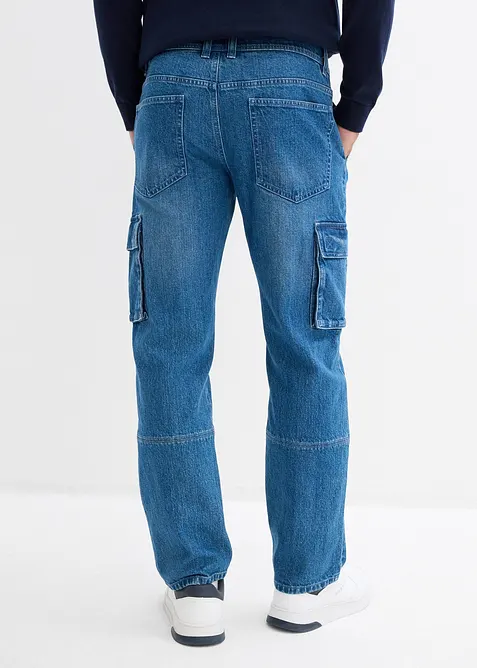 Cargojeans med Relaxed Fit, Straight, bonprix
