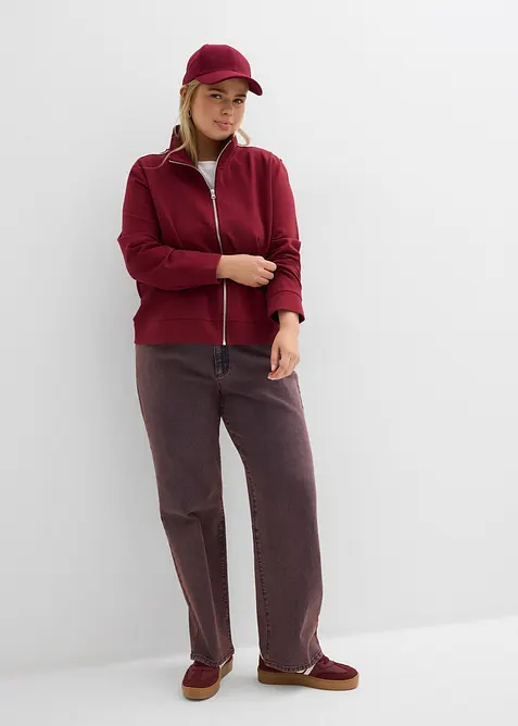 Sweatjacka i bekv&auml;m Punto di Roma, bonprix