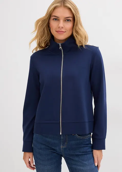 Sweatjacka i bekv&auml;m Punto di Roma, bonprix