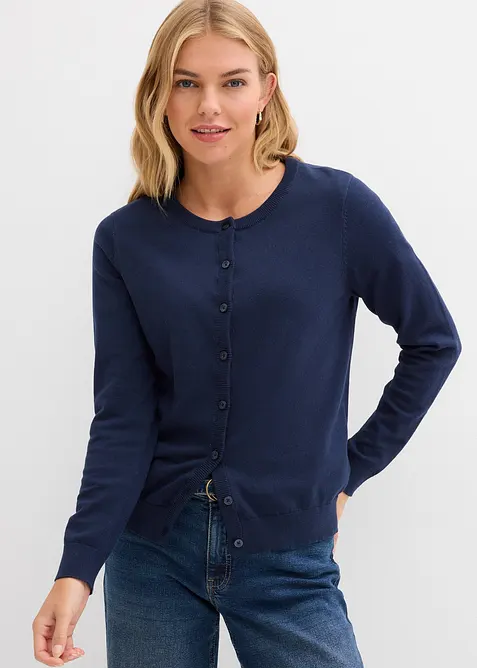 Finstickad cardigan, bonprix