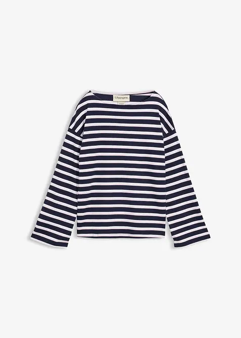 L&aring;ng&auml;rmad topp i ekologisk bomull, bonprix