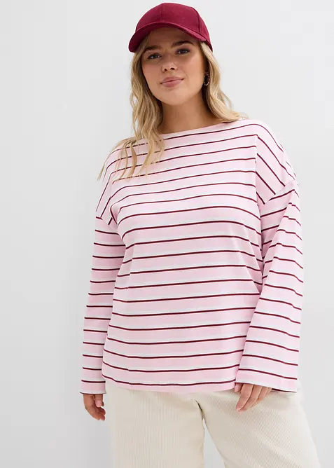 L&aring;ng&auml;rmad topp i ekologisk bomull, bonprix