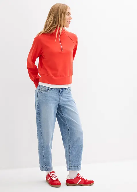 Sweatshirt av mjuk, stabil trik&aring;, bonprix