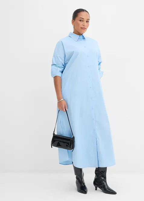 Skjortkl&auml;nning i bomull, bonprix