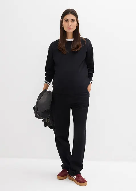 Mamma-/amningssweatshirt i ekologisk bomull, bonprix