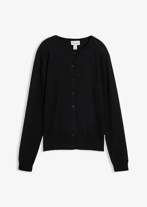 Cardigan med sidenandel, bonprix