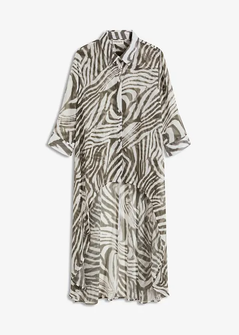 L&aring;ng blus i chiffong, bonprix