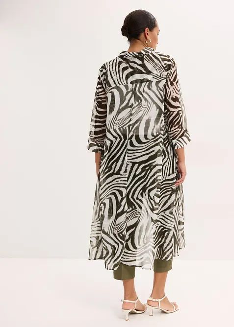 L&aring;ng blus i chiffong, bonprix