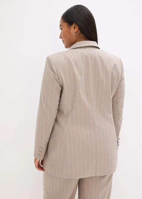 Kritstrecksrandig kavaj, bonprix