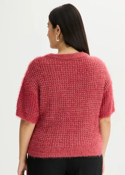 Grovstickad tr&ouml;ja med fj&auml;dergarn, bonprix