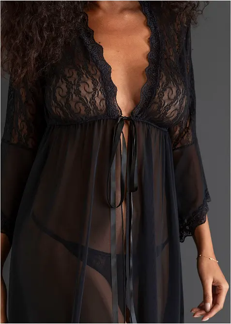 Kimono och stringtrosa (2 delar), bonprix