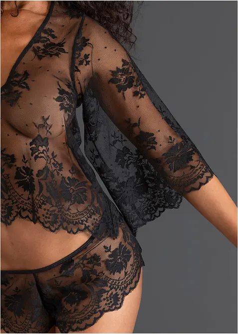 L&aring;ng&auml;rmad topp + hipstertrosa (2 delar), bonprix