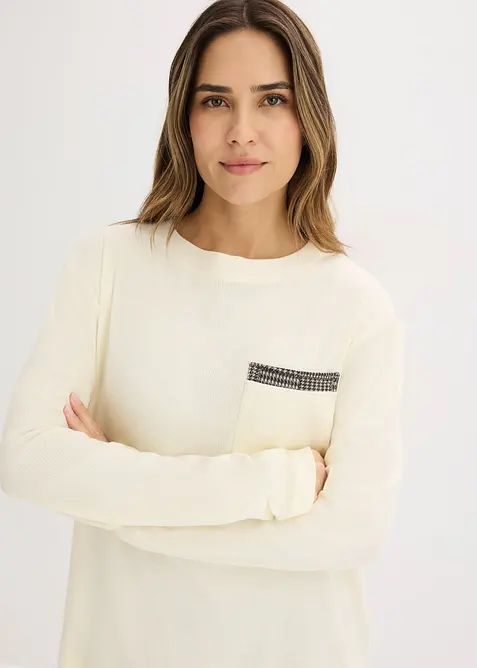 Pyjamas i mjuk bomull, bonprix