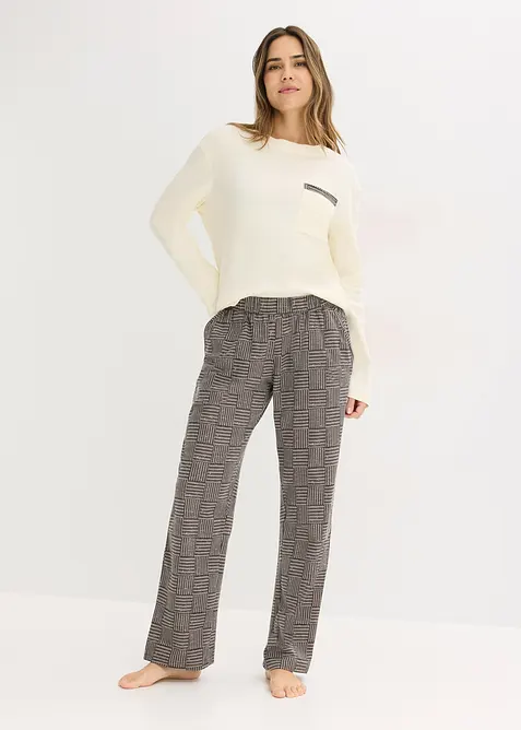 Pyjamas i mjuk bomull, bonprix