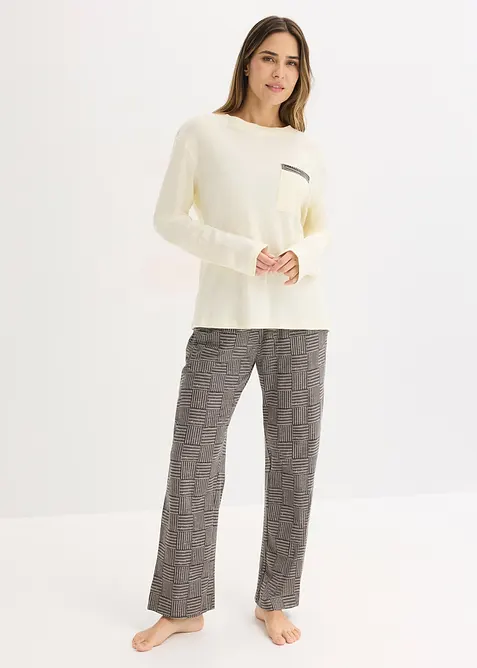 Pyjamas i mjuk bomull, bonprix