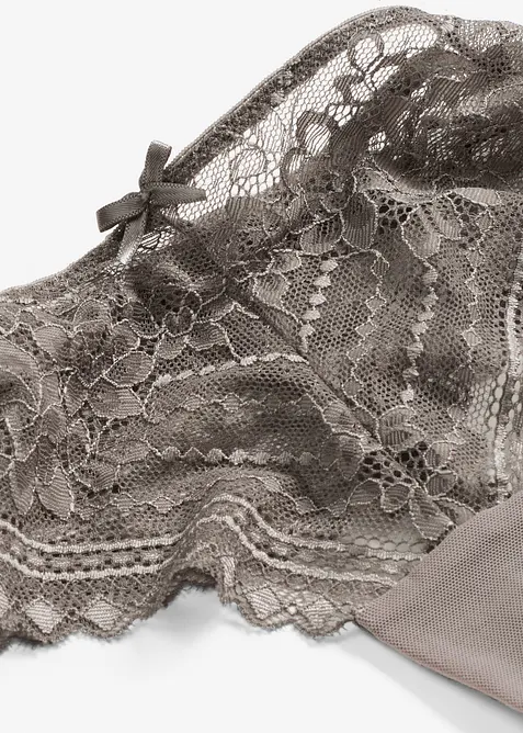 Stringtrosa med skir spets (2-pack), bonprix