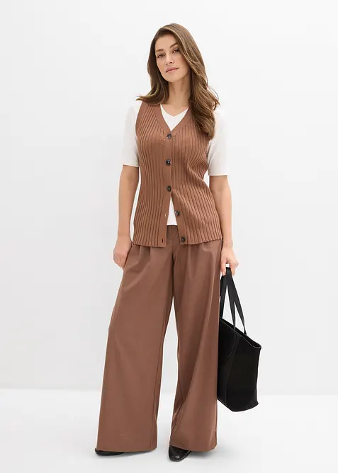 Ribbstickad v&auml;st, bonprix