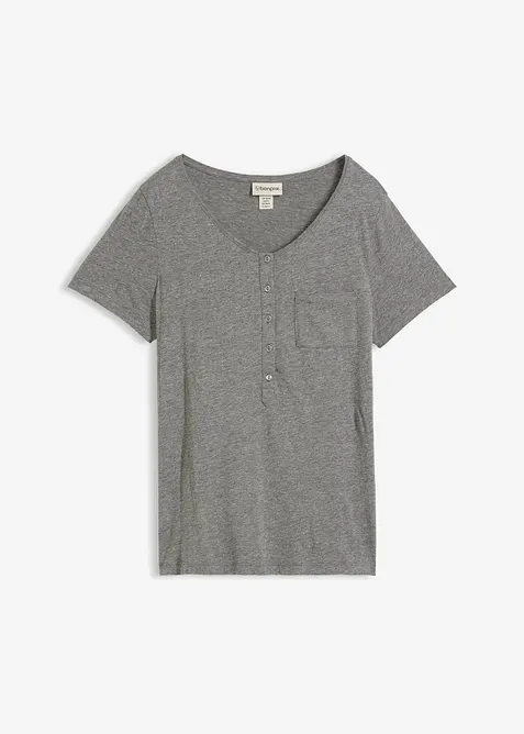 T-shirt i bomull och viskos, bonprix