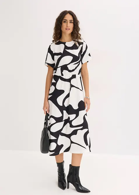 M&ouml;nstrad mellanl&aring;ng kl&auml;nning, bonprix