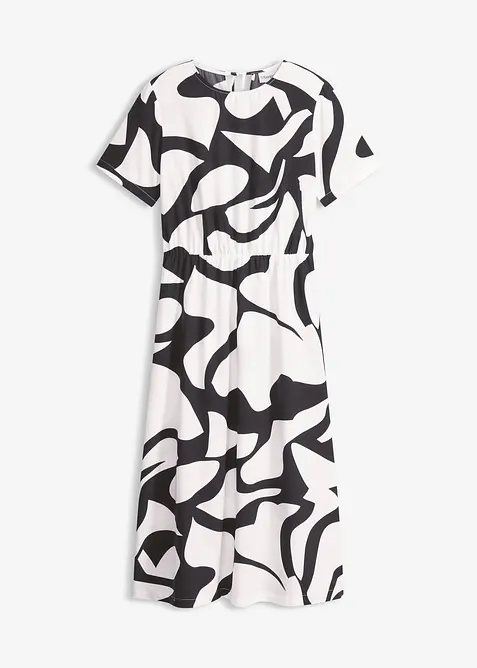 M&ouml;nstrad mellanl&aring;ng kl&auml;nning, bonprix