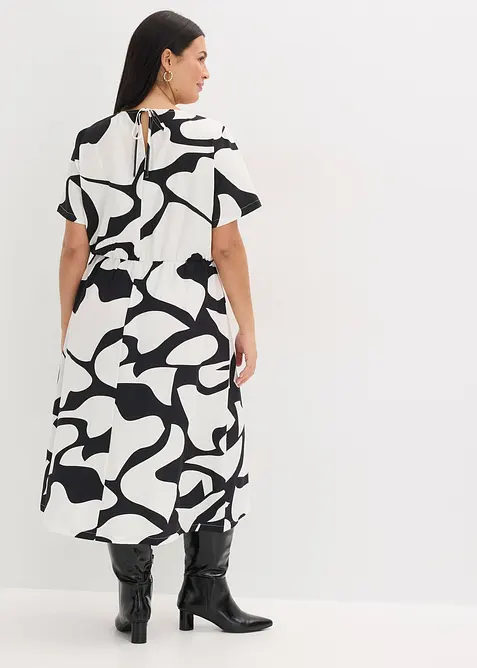 M&ouml;nstrad mellanl&aring;ng kl&auml;nning, bonprix