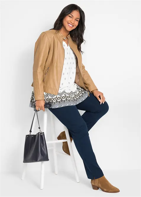 Tunika i bomull och viskos, bonprix