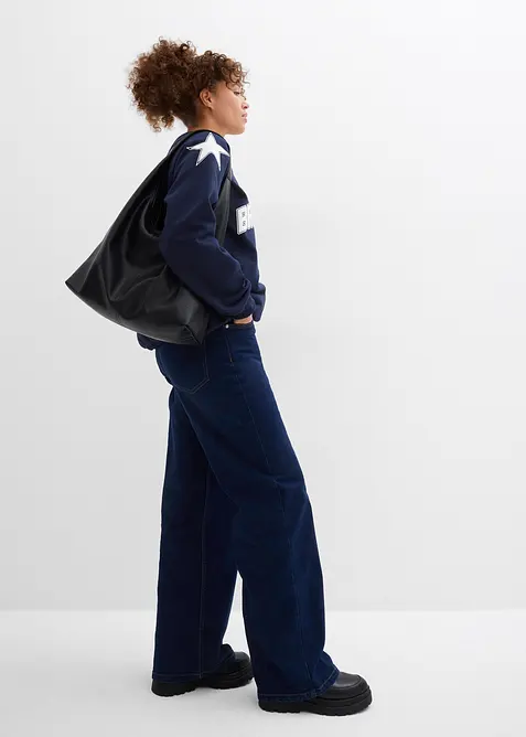 Oversizesweatshirt i mjuk bomullsmix, bonprix