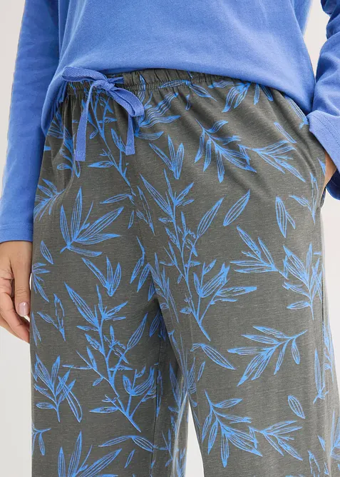 Pyjamas med 2 underdelar och &ouml;verdel (set i 3 delar), bonprix