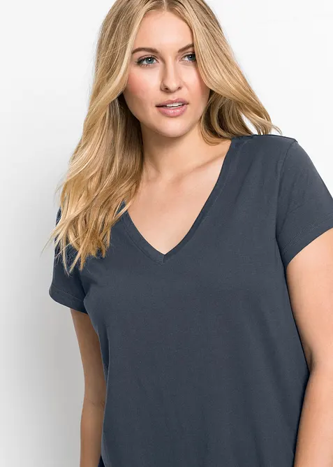 Pyjamas med shorts, av ren bomull, bonprix