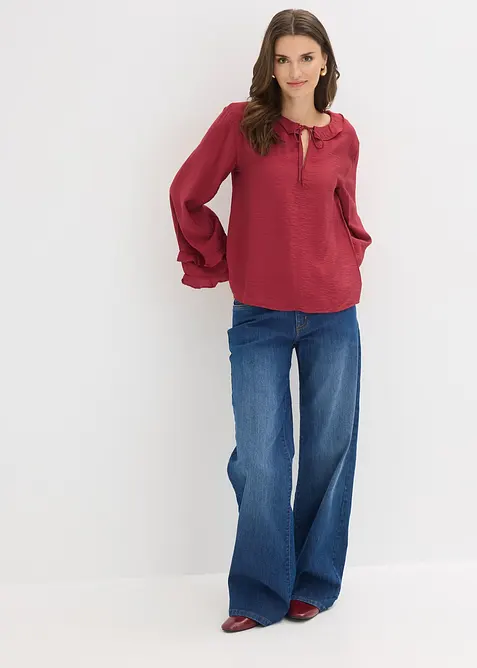 Blus av tunn viskosmix, bonprix