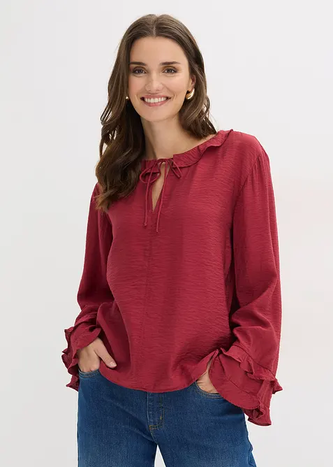 Blus av tunn viskosmix, bonprix