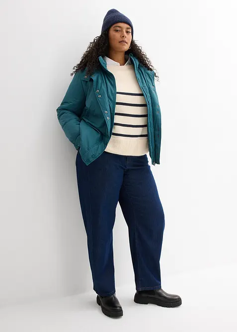 Vattenavvisande jacka med extrakrage, bonprix