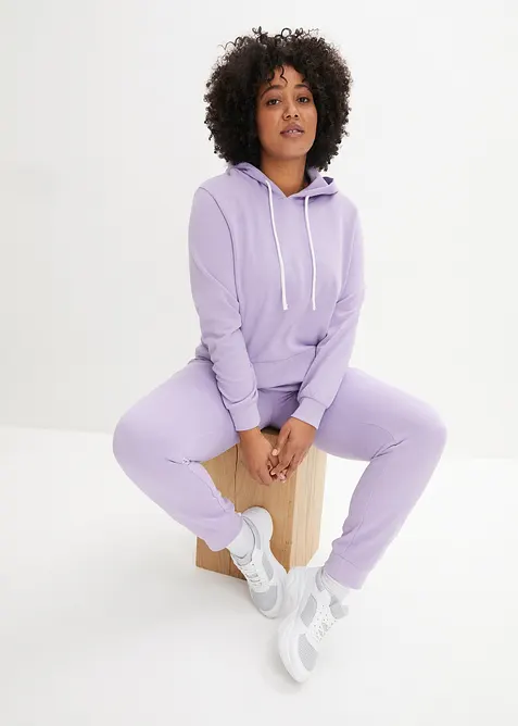 Joggingdr&auml;kt i bomullsmix (2 delar), bonprix